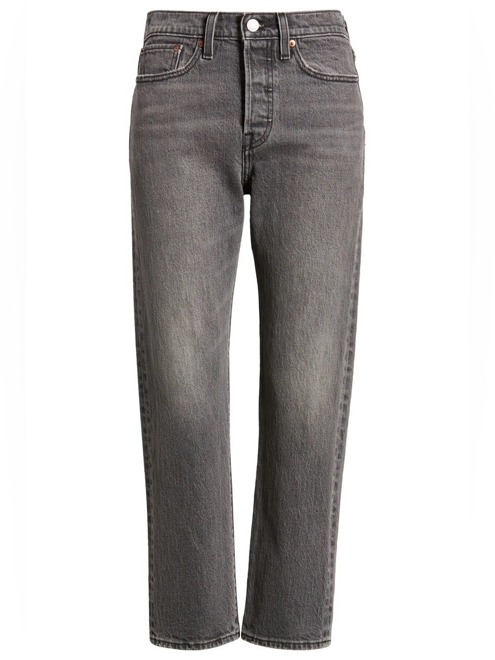 Levi's Wedgie Straight Ankle Jean in Grey Wash